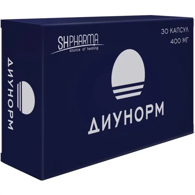 ДИУНОРМ, 30 капсул, 400 мг